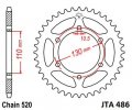Hliníková reťazová rozeta JT JTA 486-50 50T, 520