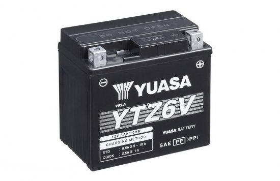 Bezúdržbový motocyklový akumulátor YUASA YTZ6V
