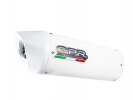Mid-full system exhaust GPR D.116.ALB ALBUS White glossy including removable db killer