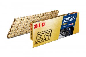 Závodný reťaz D.I.D Chain 520ERV7 120 L zlatá/zlatá