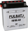 Konvenčný akumulátor ( s kyselinou) FULBAT FB10L-A2  (YB10L-A2) Vrátane balenia kyseliny