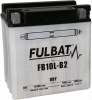 Konvenčný akumulátor ( s kyselinou) FULBAT FB10L-B2  (YB10L-B2) Vrátane balenia kyseliny
