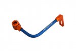 Lever guard ACCOSSATO with blue hose and joint right, aluminium