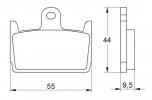 Brzdové obloženie ACCOSSATO AGPP150 OR