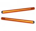 Clip-ons ACCOSSATO aluminium, 250mm with caps, Orange