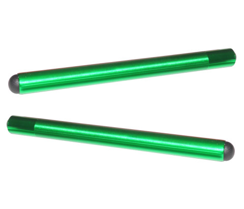 Clip-ons ACCOSSATO aluminium, 280mm with caps, Green