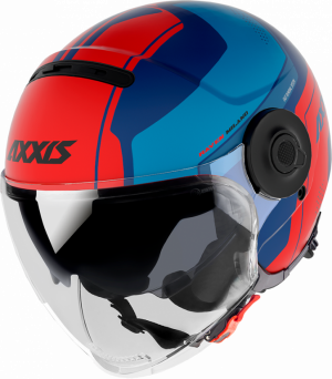 Otvorená helma JET AXXIS RAVEN SV ABS milano matt blue red XS