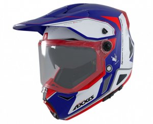 Enduro prilba AXXIS WOLF DS roundranner C7 matná modrá S