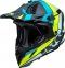 Helmet cover iXS iXS 189 blue matt-yellow