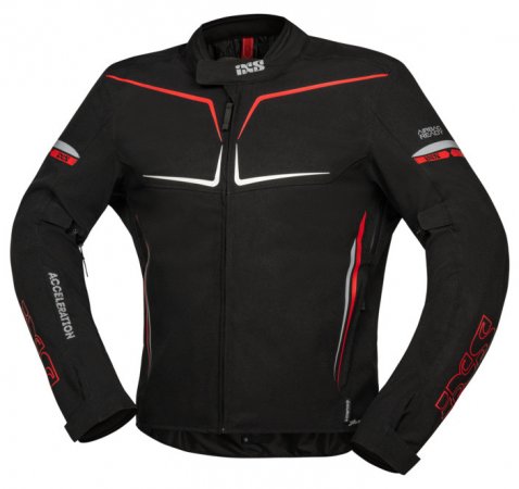 Športová bunda iXS X55060 TS-PRO-ST-PLUS čierno-červeno-biela 4XL